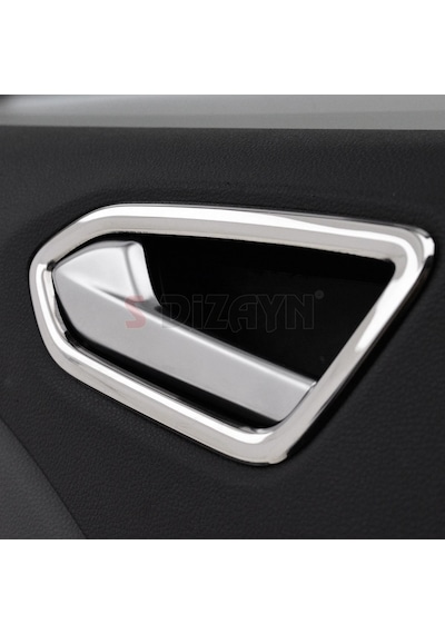 S-Dizayn Renault Clio 5 Krom İç Kapı Kolu Çerçevesi 4 Prç. 2019  V