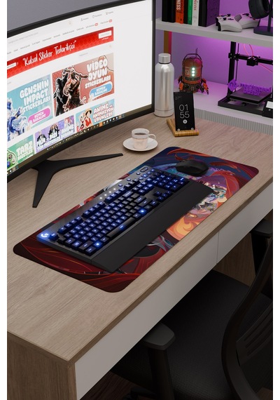 Arlecchino Genshin Impact Anime Gacha V3 - 70x30 Xl Gaming Mouse Pad Fare Altlığı