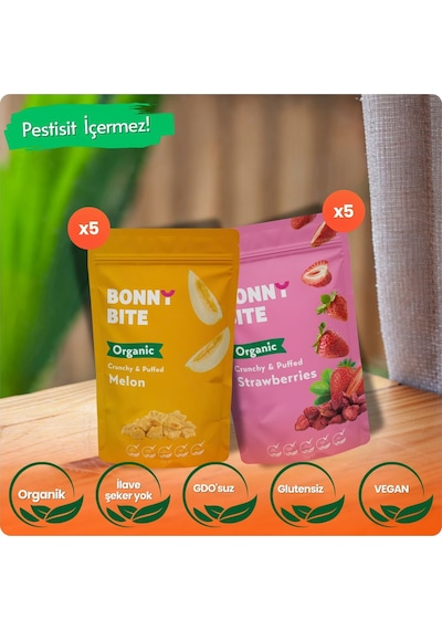 Organik Çıtır Kavun & Çıtır Çilek 10'lu Paket Diğer