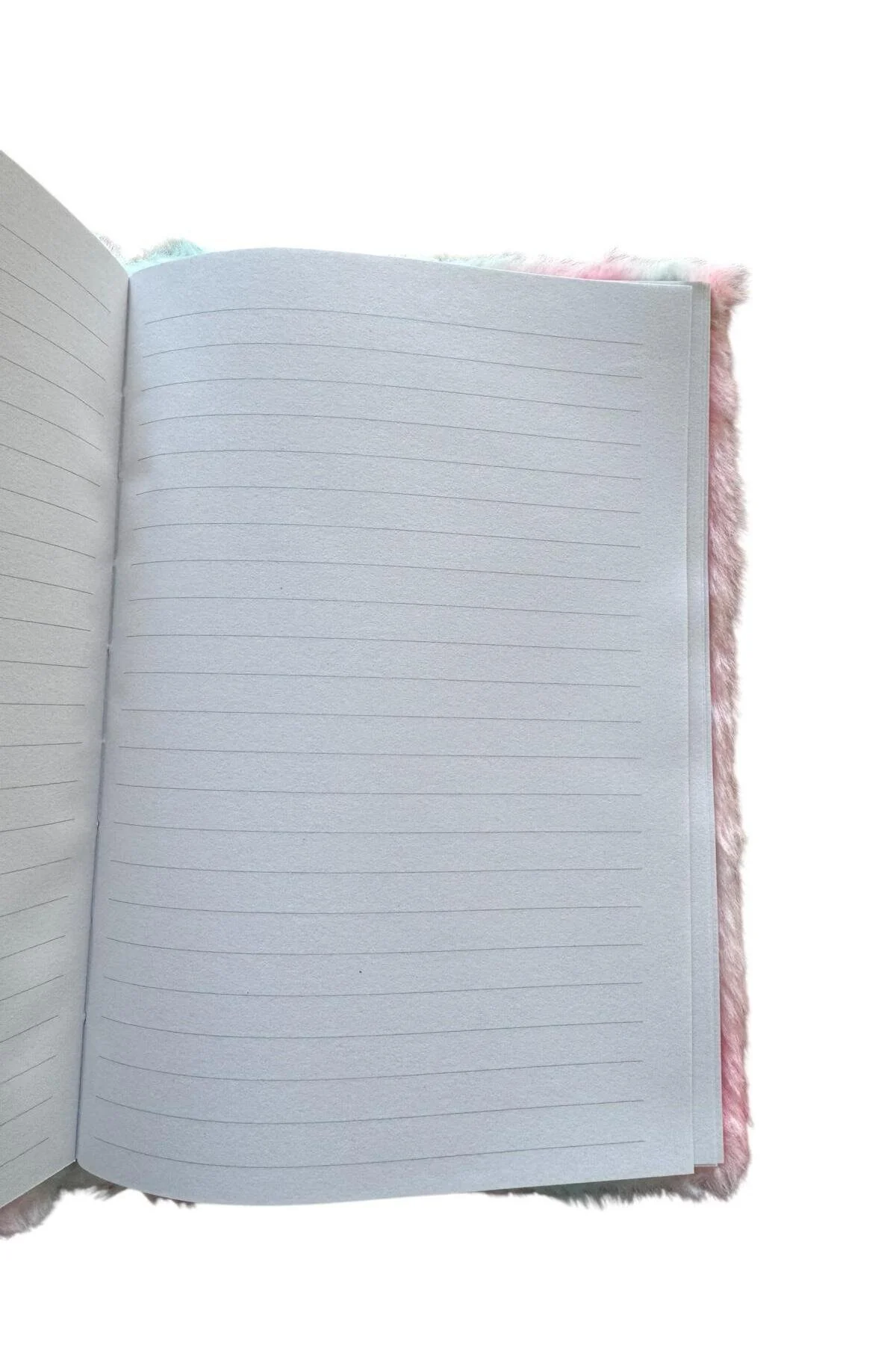 Peluş Günlük Defter Meyve Desenli, Çizgili Sayfa 1adet Çok Renkli