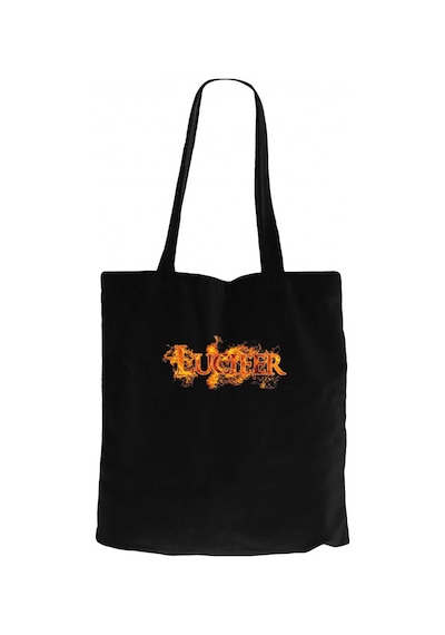 Lucifer Fire Siyah Kanvas Bez Çanta