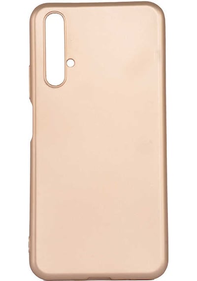 Noktaks - Honor 20 - Nova 5t Uyumlu - Kılıf Mat Soft Esnek Premier Silikon Kapak - T10112 - Gold Gold