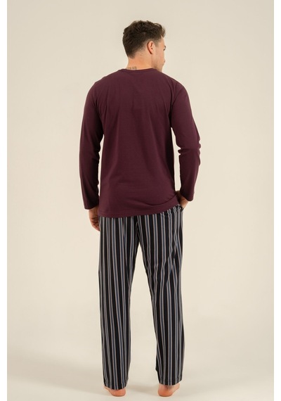 Arnetta Erkek Everything Is Possible Mor Uzun Kol Pijama Takım Ar3835-s-v1 Ar3835-s-v1