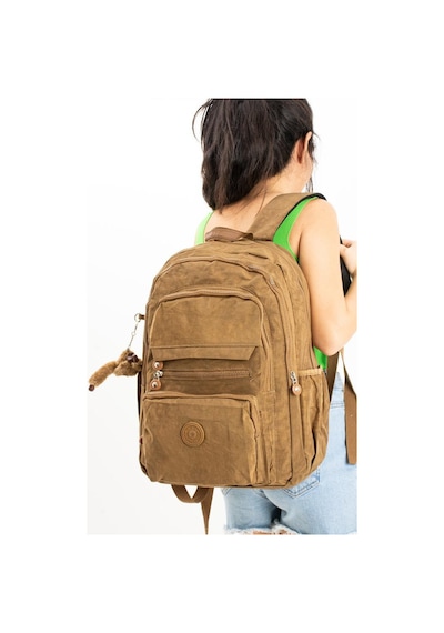 Baginn Unisex Sırt Çantası Hafif Yağmur Geçirmez Klinkır Kumaş Laptop Bölmeli Seyahat Çantası 43 30 Cm 001