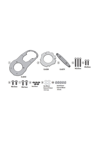 KAPPA BF60K DEPOÜSTÜ ÇANTA APARATI YAMAHA MT-07 2021-2022