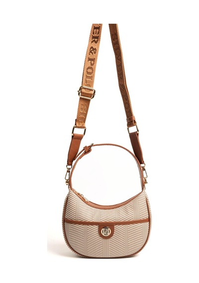Silver Polo Bej - Taba Sp1194 Kadın Omuz Çantası Bej - Taba
