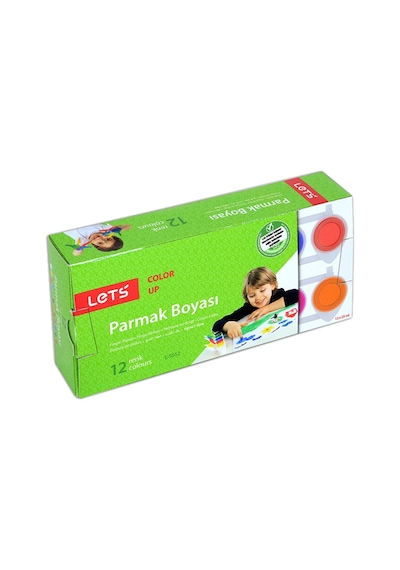 Lets Parmak Boyası 25 Ml 12 Renk L-5512 Çok Renkli