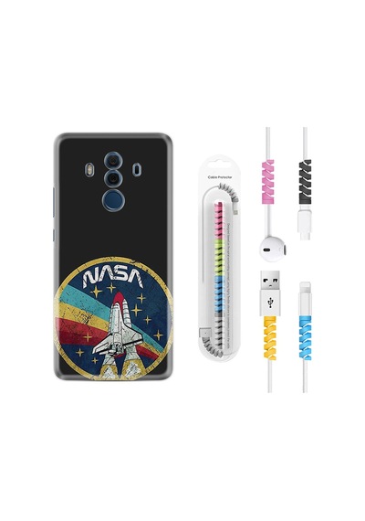 Huawei Mate 10 Pro Kılıf Kablo Koruyuculu Nasa 1326