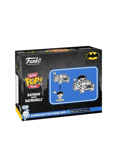Figür Dc Comics - Ride Batman Batmobile Bitty Pop 6 Cm