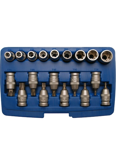 Bgs Lokma Set Torx 1/2 19 Parça (T20-T70 / E10-24)