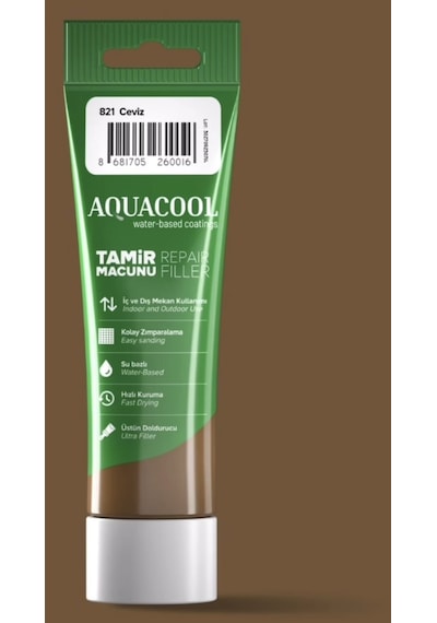 Aquacool Su Bazlı Ahşap Macun 200 GR Meşe