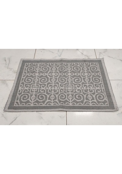 Pamuklu Bukle Lüks Kilim 50x80 -soni Gri Gri