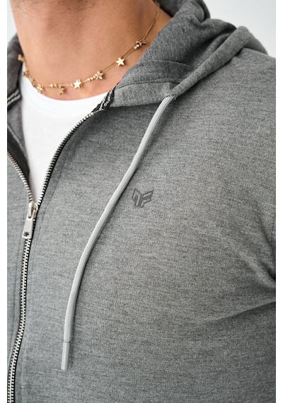 Dechers Tech Fleece Double Face Kapüşonlu Erkek Eşofman Takım E213-9 Antrasit