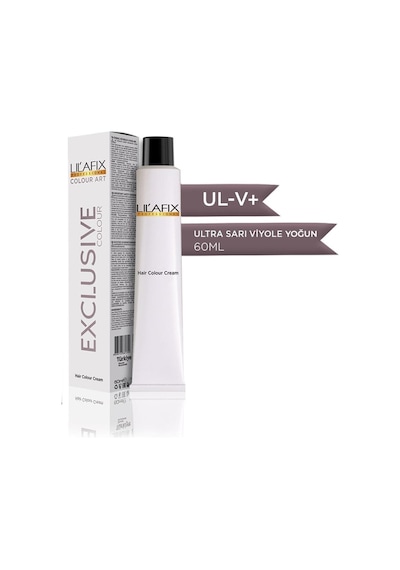 Lilafix Krem Profesyonel Tüp Saç Boyası 60ml - Ul-v+ Ultra Sarı Yoğun Viyole