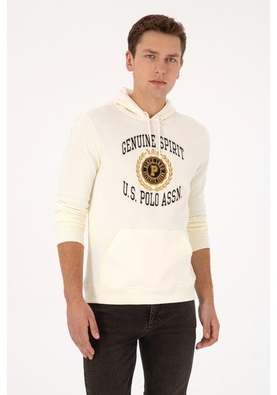 U.S. Polo Assn. Erkek Krem Sweatshirt 50308999-VR256