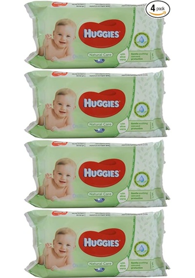 Huggies Aloe Veralı Doğal Bakım Mendilleri 4lü