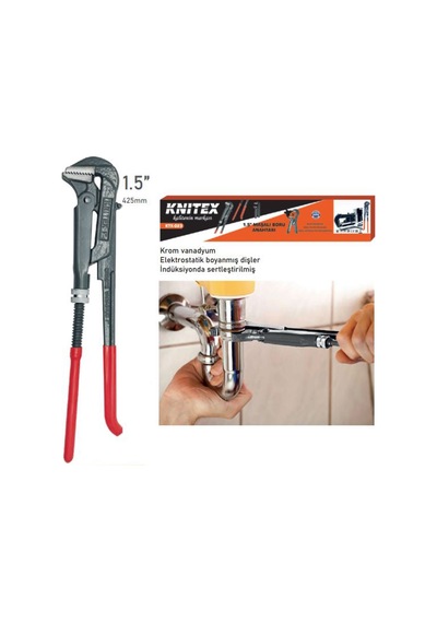 Knıtex Maşalı Boru Anahtarı 1.5Inc