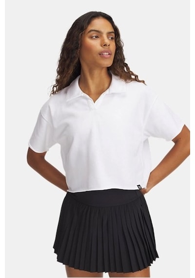 Under Armour Ua Icon Terry Polo Kadın Tişört 1389639-100 Beyaz