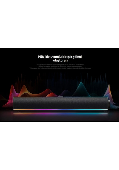 Masaüstü Hoparlör Koyu Gri, 4 Üniteli Stereo, Rgb Renkli Işıklı Xiaomi Türkiye