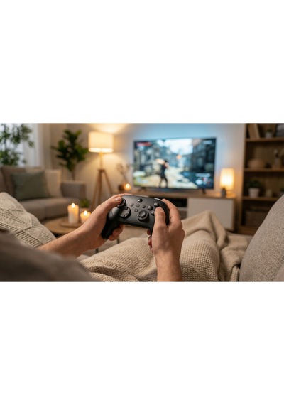Kablosuz Switch Uyumlu Oyun Kolu Bluetooth Titreşimli Ergonomik Gamepad Pc Android Uyumlu