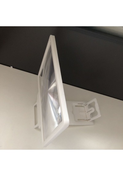 Video Görüntüleme İçin Ayarlanabilir Stand İle 3d Hd Katlanabilir Cep Telefonu Ekran Büyüteç White