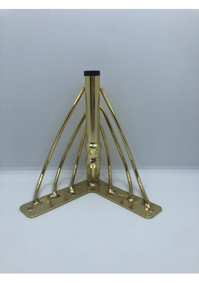 Metal, Dekoratif 15 Cm Gold Kaplama Parlak Koltuk,baza Mobilya Ayağı 4 Adet Gold Kaplama