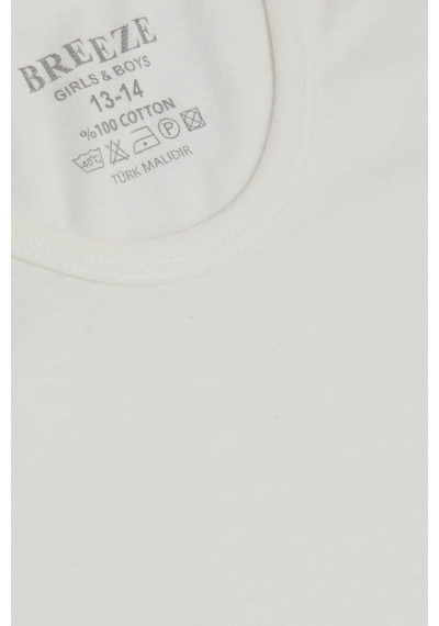 Breeze Erkek Çocuk Atlet 1-13 Yaş, Krem-krem Krem