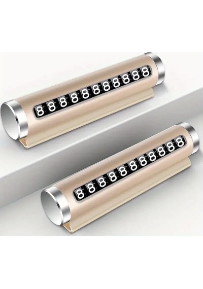 Telefon Numarası Plaka Silindiri Ayarı Renkli Metal Alüminyum Araba Geçici Park Kartı Evrensel Moda Oto Aksesuarları 5580