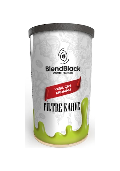 Blendblack Yeşil Çay Aromalı Filtre Kahve Teneke Kutu 250 G