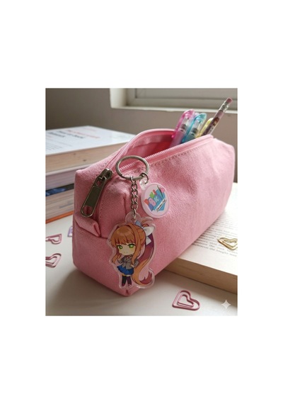 Owl Bag Doki Doki Literatüre Club - Monika Karakteri Desenli Acrylic Anahtarlık Çanta Süsü Mıx
