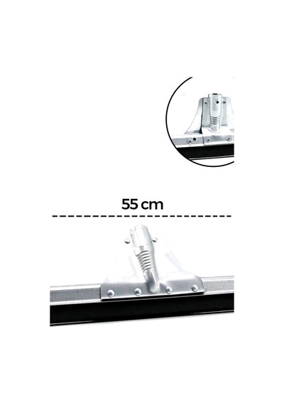 Endüstriyel Metal Yersil Çekpas 55 Cm Profesyonel Zemin Temizleyici 12 Adet Bx-316793