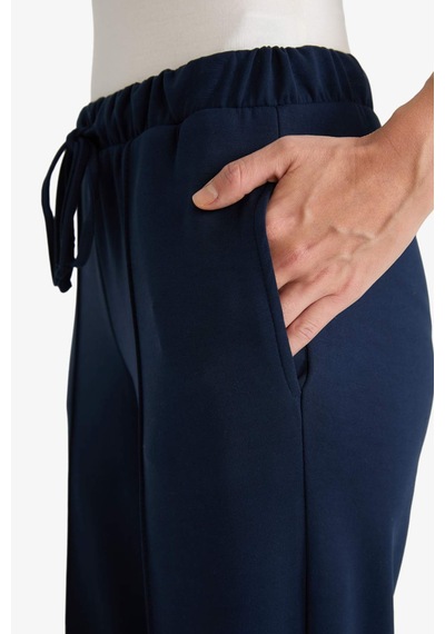 Defacto Relax Fit Normal Bel Düz Paça Modal Pantolon G2912ax25aunv245 Lacivert