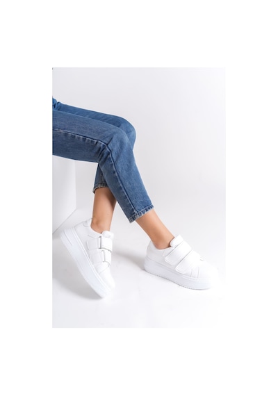 Dmr Elegance Valencıa Bağcıksız Cırt Cırtlı Ortopedik Taban Kadın Sneaker Spor Ayakkabı Cbt - Beyaz