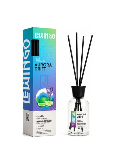 Aurora Drift Bambu Çubuklu Oda Kokusu - 110 Ml - Cam Şişe Çok Renkli