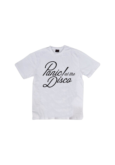 Stoned&Fame Panic At The Disco Baskılı T-shirt Beyaz