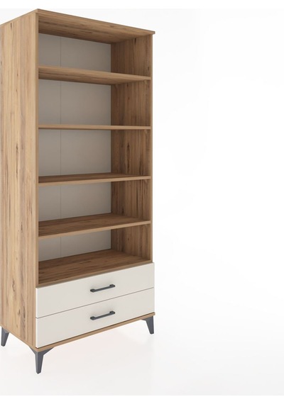 Hyperion Dolap 5 Raflı 2 Çekmeceli 88x44x195 Çam-aytaşı Atlas Çam