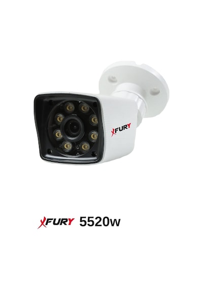 Fury 6 Kamera 5mp Lens 1080p 2mp Color Görüntü 8 Warm Led Gece Görüş Fullhd Güvenlik Kamera Sistemi 5525w 320gb