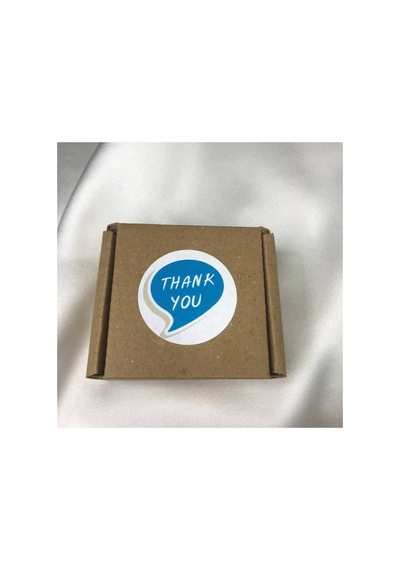 Thank You Etiket Konuşma Balonu Azul Bla Azurro Blau Mat Sticker 4 Cm - 40 Adet Çok Renkli