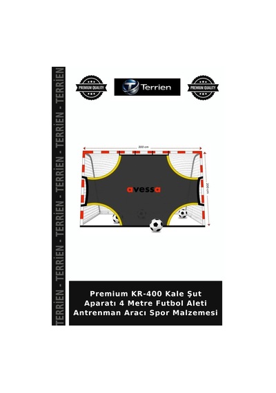 Premium Kr-400 Kale Şut Aparatı 4 Metre Futbol Aleti Antrenman Aracı Spor Malzemesi Belirtilmemiş