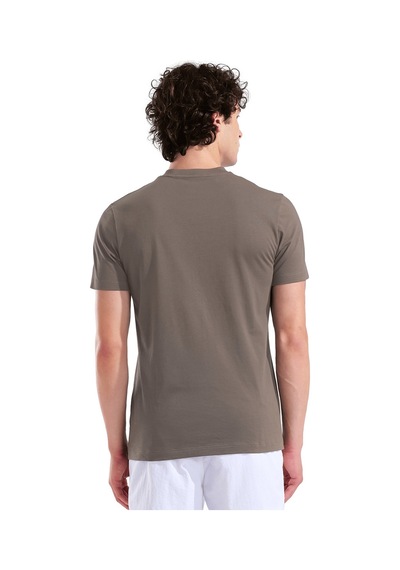 Arena Logo Erkek Kahverengi Günlük Stil T-shirt 011000250