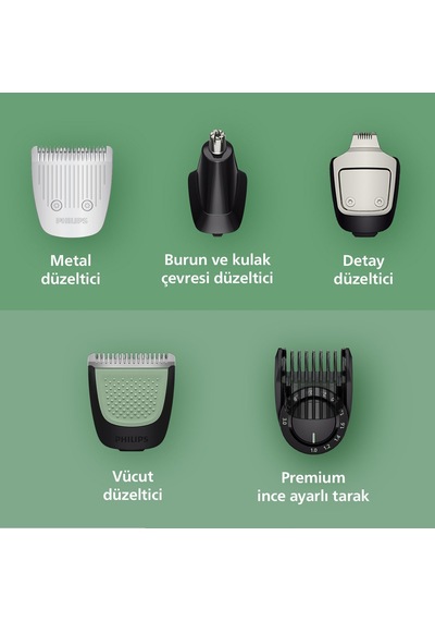 Philips 9000 Serisi Erkek Bakım Seti, 16'sı 1 Arada, Yüz Saç Ve V