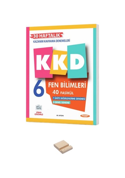 6. Sınıf Fen Bilimleri Haftalık Kazanım Denemeleri + Telefon Standı