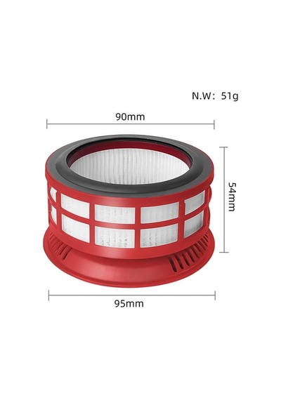 Roborock H7 Dikey Süpürge Kırmızı Arka Hepa Filtre 2 Adet