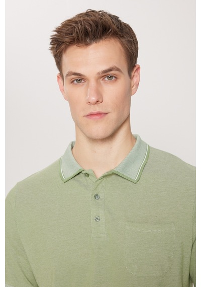 Ac&Co / Altınyıldız Classics Erkek Yeşil Polo Yaka Cepli Regular Fit Bol Kesim Düz Tişört 4A4820200004YslxXL Yeşil Ac&Co / Altınyıldız Classics Erkek Yeşil Polo Yaka Cepli Regular Fit Bol Kesim Düz Tişört 4A4820200004YslxXL Yeşil