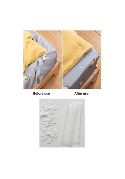 Yorgan Kılıfı Sabitleme Nevresim Klips Takımı Pulları Ve Kılçıkları Plastik 10 X 15 Beyaz Diğer