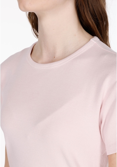 Colin's Colins Slim Fit Kadın Pembe Kısa Kol Tişört Cl1073924 Cl1073924 Q1.v2 Plı Pembe