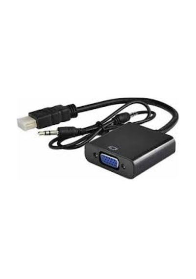Hdmi To Vga Kablo Çevirici Dönüştürücü Kablo + Ses Kablo Destekli (500017974)