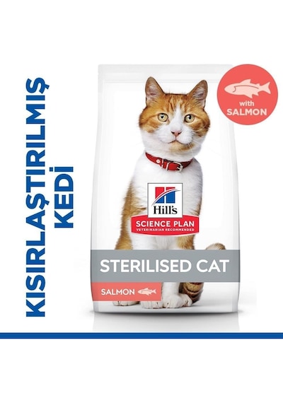 Hill's Kısırlaştırılmış Somonlu Yetişkin Kedi Maması 2 x 10 KG