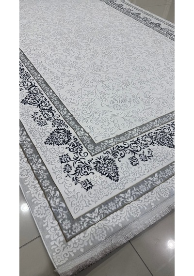 Safyün Halı Kadife Kf512 Gri 200 X 290 Renkli