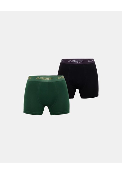 Kappa Logo Kabox 2 Erkek Siyah Gri Regular Boxer Gri - Siyah